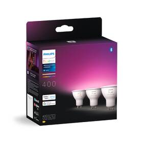 Inteligentná žiarovka Philips 4.2W, GU10, White and Color Ambiance, 3 ks 

 obrázok produktu 1 z 1
