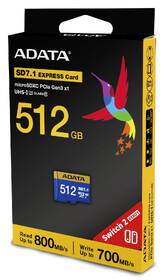 Pamäťová karta ADATA Premier Extreme MicroSDXC 512GB SD7.1, U3 (800R/700W) modrá

 obrázok produktu 3 z 3