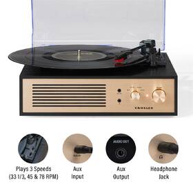 Gramofón Crosley Miles čierny/zlatý

 obrázok produktu 8 z 10