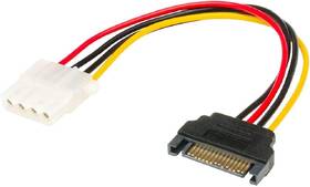 Kábel AKASA 4pin Molex na SATA 15cm 

 obrázok produktu 1 z 1