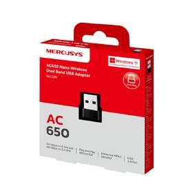 Wi-Fi adaptér Mercusys MA20N, AC650 Nano, USB čierny

 obrázok produktu 7 z 7