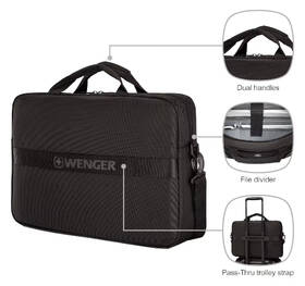 Brašna na notebook Wenger XE Compact Brief 16" čierna

 obrázok produktu 6 z 13