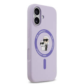 Kryt na mobil Karl Lagerfeld Liquid Silicone Karl and Choupette MagSafe na Apple iPhone 17 fialový

 obrázok produktu 3 z 7
