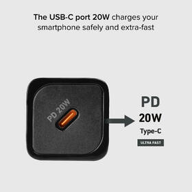 Nabíjačka do siete SBS NanoTube USB-C, GaN, 20 W, PD čierna

 obrázok produktu 4 z 7