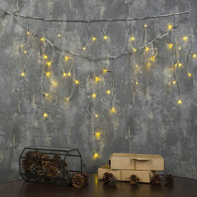 Vianočné osvetlenie ColorWay vnútorné, 100 LED, 3× 0,6m, IP20, USB, teplá biela 

 obrázok produktu 10 z 12
