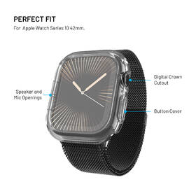 Ochranné puzdro FIXED Pure Watch na Apple Watch 10 42 mm priehľadné

 obrázok produktu 3 z 7
