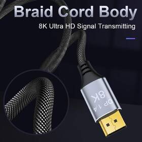 Kábel PremiumCord DisplayPort 1.4, 32,4 Gbit/s, 8K, 5 m čierny

 obrázok produktu 9 z 19