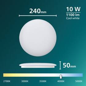 LED stropné svietidlo Philips CL200 EC RD 10W 40K SP HV 06 biele

 obrázok produktu 3 z 3