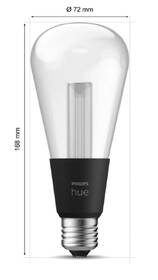 Inteligentná žiarovka Philips ST72, 6,8W, E27, White a Color Ambiance 

 obrázok produktu 3 z 4