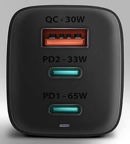 Nabíjačka do siete Axagon USB/2x USB-C 65W čierna

 obrázok produktu 2 z 6