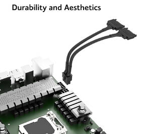 Adaptér AKASA Dual SATA na 8P CPU, 18AWG, 15cm čierny

 obrázok produktu 3 z 5