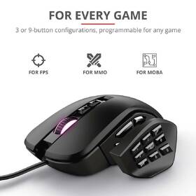 Myš Trust GXT 970 Morfix Customisable Wired čierna

 obrázok produktu 11 z 16