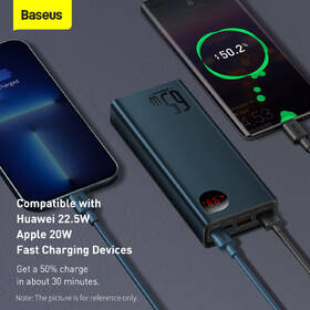 Powerbank Baseus Adaman Metal s digitálnym displejom QC + PD 20000mAh 65W modrý

 obrázok produktu 12 z 12