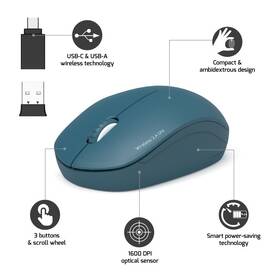 Myš PORT CONNECT Wireless COLLECTION modrá

 obrázok produktu 6 z 8