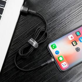 Kábel Baseus Cafule USB/Lightning, 1m čierny/sivý

 obrázok produktu 8 z 10