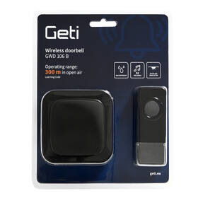 Zvonček bezdrôtový Geti GWD106 B čierny

 obrázok produktu 3 z 4