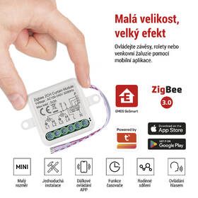 Modul EMOS GoSmart motorický IP-2122CZ, ZigBee, 2-kanálový 

 obrázok produktu 10 z 18