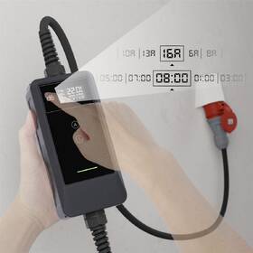 Cestovná nabíjacia stanica dé pro elektromobily 22 kW s 7m kabelem, verze s CZ aplikací čierna

 obrázok produktu 2 z 7