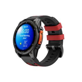 Remienok Cubenest Premium Silicone Garmin QuickFit Band 22mm čierny/červený

 obrázok produktu 2 z 5