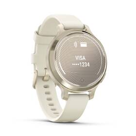 Inteligentné hodinky Garmin Lily 2 Active - Lunar Gold / Bone Silicone Band 

 obrázok produktu 7 z 9