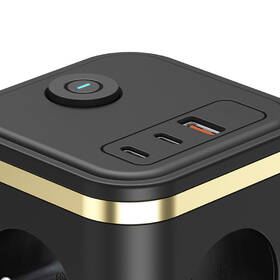 Kábel predlžovací Viking YC33B, 3x zásuvka, 1x USB-A, 2x USB-C, vypínač, 1,4 m čierny

 obrázok produktu 1 z 3