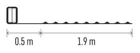 Vianočné osvetlenie EMOS 20 LED nano reťaz, 1,9 m, 2x AA, vnútorná, teplá biela, časovač 

 obrázok produktu 8 z 9