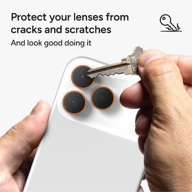 Ochranné sklo šošovky fotoaparátu ZAGG InvisibleShield Premium GL (CameraRings) na Apple iPhone 17 Pro/17 Pro Max/16 Pro/16 Pro Max/15 Pro/15 Pro Max oranžové

 obrázok produktu 7 z 11