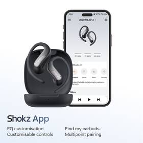 Slúchadlá Shokz OpenFit Air 2, Bluetooth čierna

 obrázok produktu 10 z 15