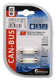 Autožiarovka Compass 33831 6 LED SMD 12V  suf.10X39 SV8.5 NEW-CAN-BUS (2 ks) 

 obrázok produktu 2 z 2
