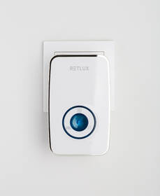 Zvonček bezdrôtový RETLUX RDB 101, do siete 230V + tlačidlo biely

 obrázok produktu 3 z 4
