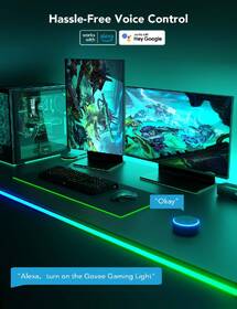 LED pásik Govee Neon RGBIC, LED podsvietenie pre stôl, 3 m biely

 obrázok produktu 5 z 7