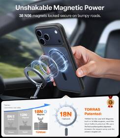 Kryt na mobil Torras Guardian Magnetic na Apple iPhone 17 Pro čierny

 obrázok produktu 5 z 9