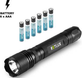 Lampáš RETLUX RPL 112, 5W T6 6x AAA ALU 

 obrázok produktu 2 z 4