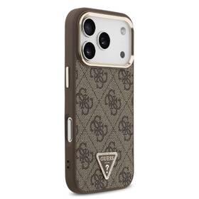 Kryt na mobil Guess 4G Strass Triangle Logo Gold Frame MagSafe na Apple iPhone 18 Pro hnedý

 obrázok produktu 2 z 6