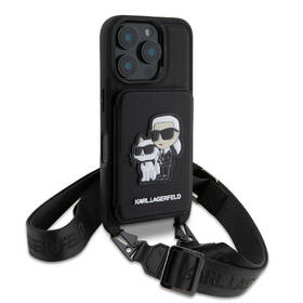 Kryt na mobil Karl Lagerfeld Saffiano Crossbody Karl and Choupette na Apple iPhone 16 Pro čierny

 obrázok produktu 2 z 7