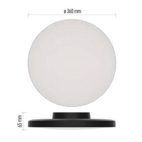 LED stropné svietidlo EMOS Dioni 18W, 36cm, 2160lm, teplá-studená biela čierne

 obrázok produktu 3 z 7