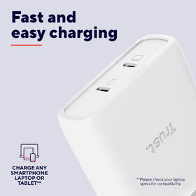 Nabíjačka do siete Trust MAXO 100W 2-Port GaN, USB-C biely

 obrázok produktu 10 z 14