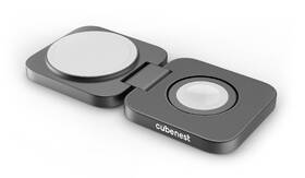 Bezdrôtová nabíjačka Cubenest S211 Pre 2v1 s podporou uchytenia MagSafe sivá

 obrázok produktu 1 z 11