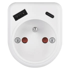 Rozbočovacia zásuvka EMOS 1x USB, 1x USB-C, 1x zásuvka biela

 obrázok produktu 1 z 4