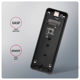 Externý rámček Axagon ARMORED box, USB-C 20Gbps - M.2 NVMe SSD čierny

 obrázok produktu 2 z 9