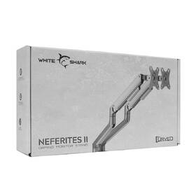 Držiak White Shark NEFERITES II, pre 2 monitory, polohovateľný, pre uhlopriečky 17" - 32", max. nosnosť 18 kg strieborný

 obrázok produktu 4 z 4