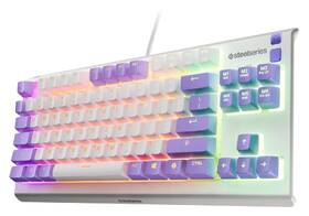 Klávesnica SteelSeries Apex 3 TKL Amethyst, US layout biela/fialová

 obrázok produktu 1 z 8