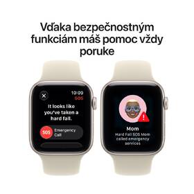 Inteligentné hodinky Apple GPS 40 mm hviezdne biely hliník, pieskový športový remienok - M/L 

 obrázok produktu 5 z 6