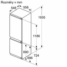 Chladnička s mrazničkou Bosch KIN96VFD0 XL objem 

 obrázok produktu 17 z 19