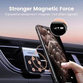 Držiak na mobil UGREEN Waterfall-Shaped Air Vent čierny/strieborný

 obrázok produktu 4 z 9