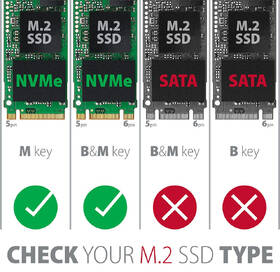 Externý rámček Axagon THIN RIB box, USB-C 3.2 Gen 2 - M.2 NVMe SSD čierny

 obrázok produktu 7 z 7