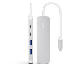 USB Hub Epico UltraHub 5in1 Slim Alu EH15 USB-C strieborný

 obrázok produktu 2 z 3