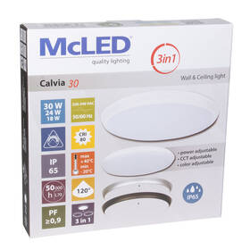 LED stropné svietidlo McLED Calvia 30 čierne/strieborné/biele

 obrázok produktu 7 z 7