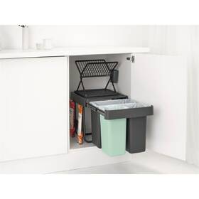 Odpadkový kôš na triedený odpad Brabantia Sort&Go, dark grey 

 obrázok produktu 15 z 15