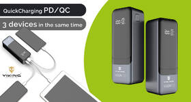 Powerbank Viking PN-964PD 27000 mAh sivý

 obrázok produktu 7 z 8